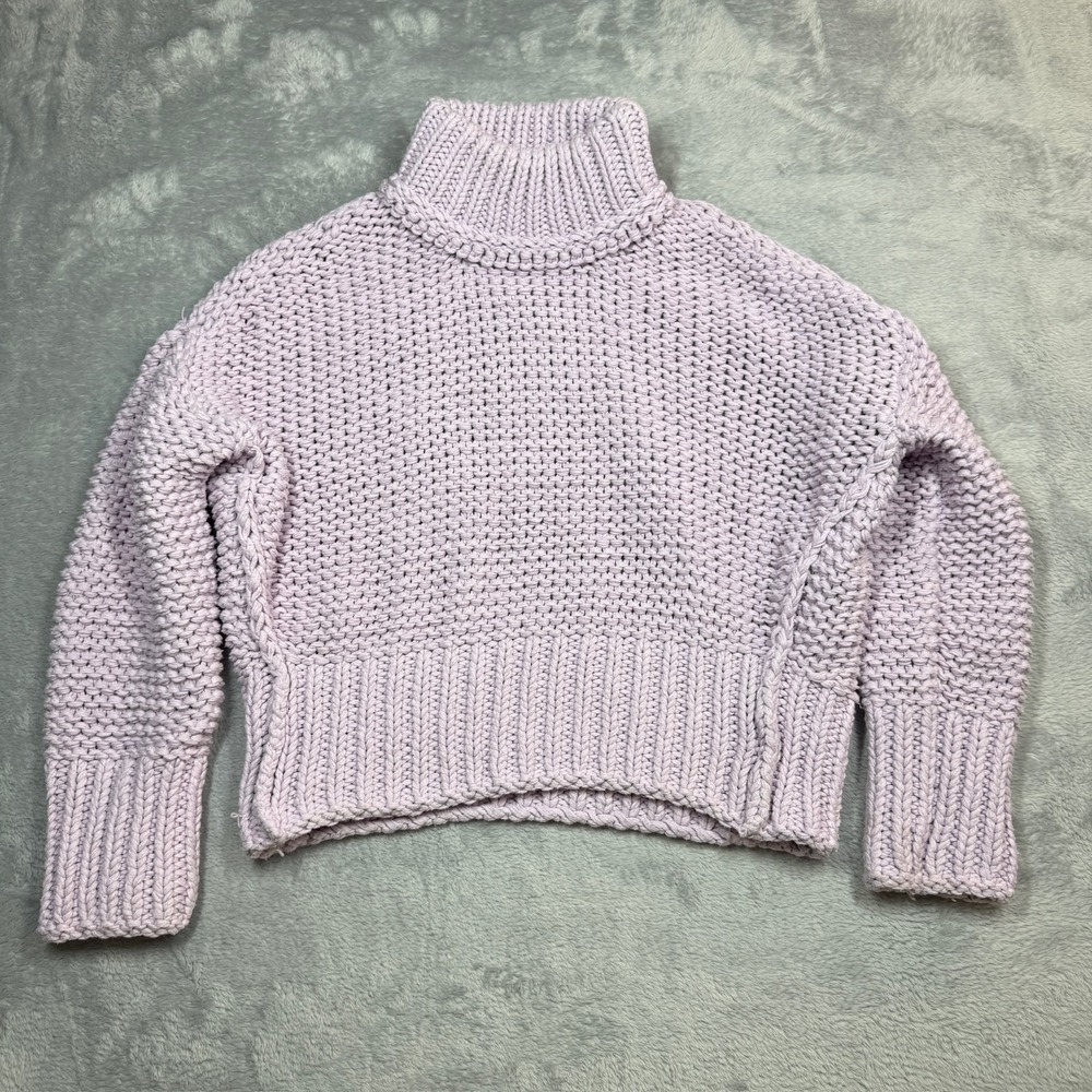 Free‎ People Sweater Womens S Lilac Purple My Only Sunshine Chunky Knit